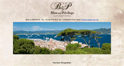 Desktop Screenshot of blissandprivilege.com